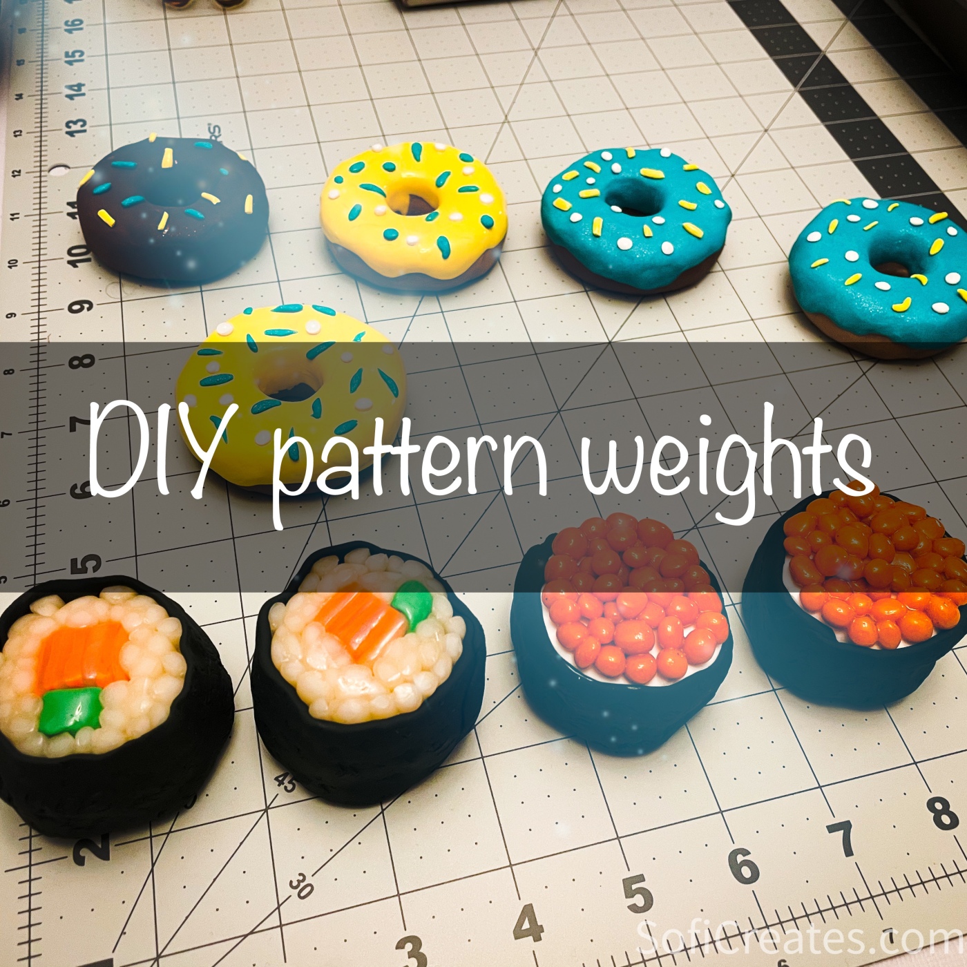 Make your own pattern weights, Anna